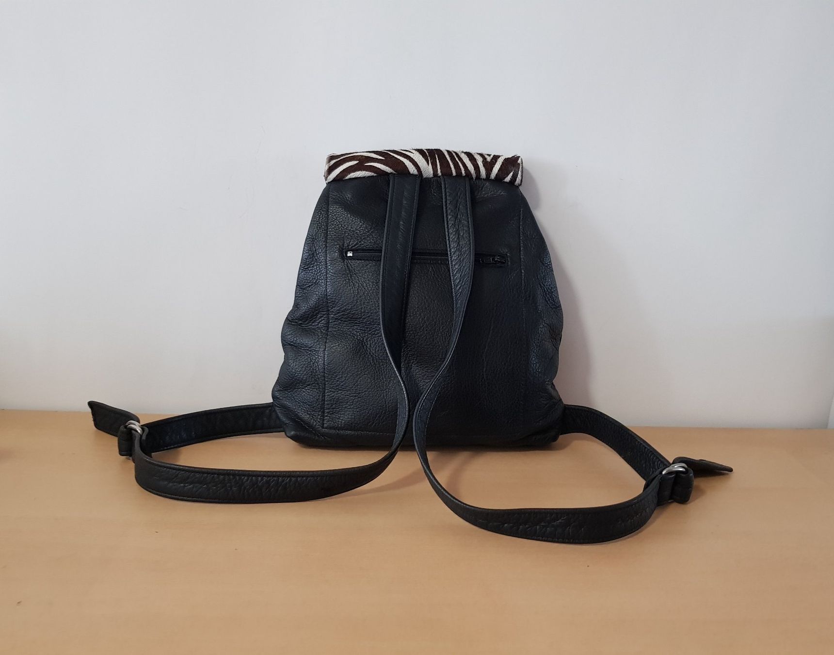 Rucksäcke: Lederrucksack mit Echtfell – Gebraucht aus Basel von Birs868 4