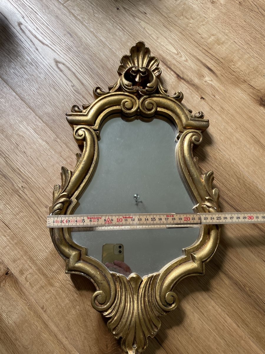 Specchi: Vintage Gold Decorative Mirror – Usato da Oberwil BL venduto da watericeair 2