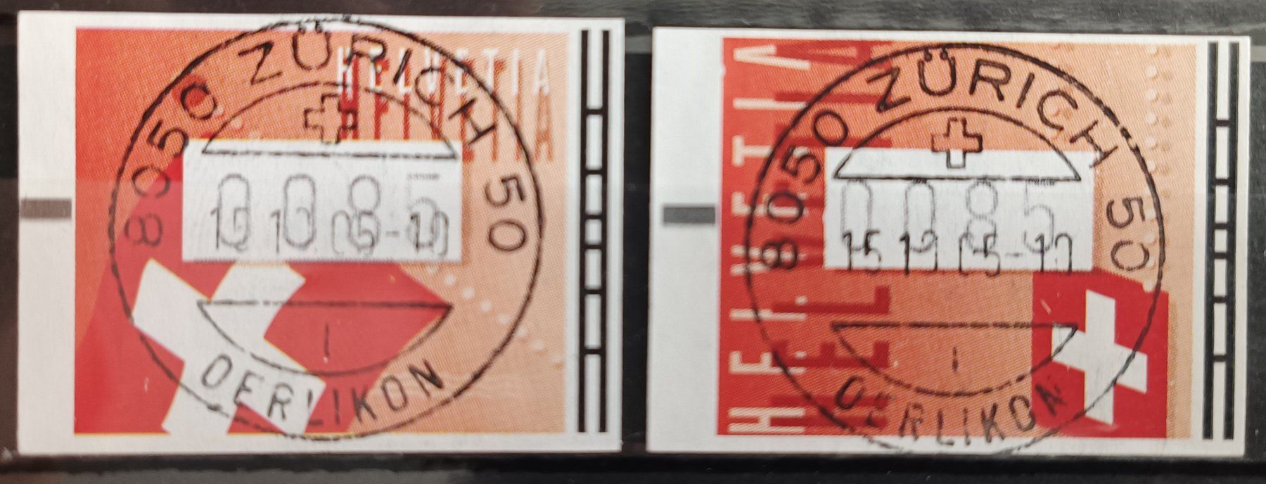 Tous les timbres: 2005 ATM Schweizer Flaggen Top Stempel – D'occasion à Dübendorf par goeggi79