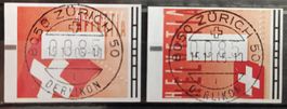 2005 ATM Schweizer Flaggen Top Stempel