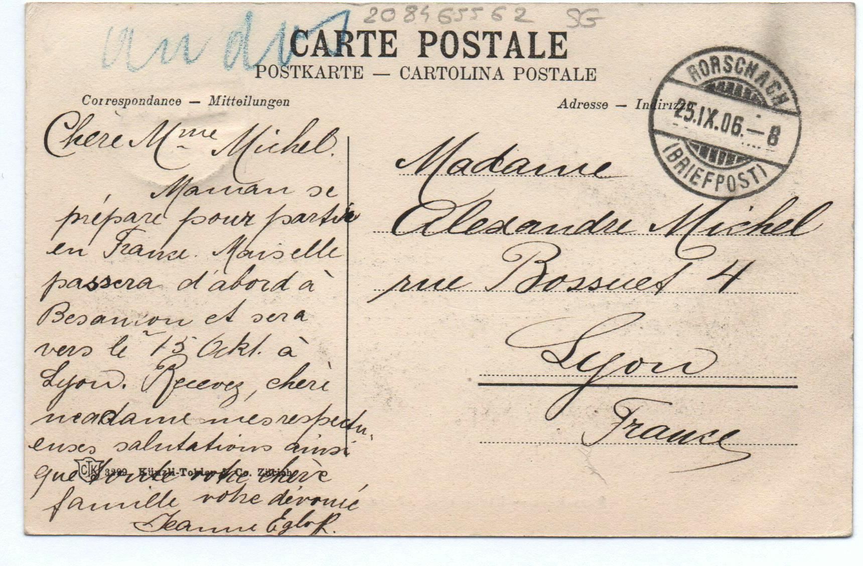 Cartes postales: RORSCHACH Bank - Anker - Hirschen - Postauto – D'occasion à Jona par philajona 1