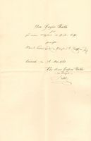 Urkunde Stadt Zürich Wahl Gross-Rath Oberst J.K.Wolff 1862
