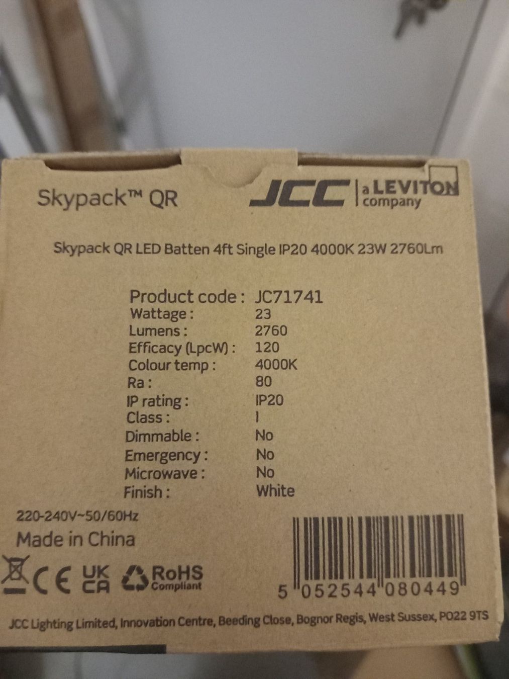 Lampadari & plafoniere: LED Balkenleuchte 1,2m 23W 4000K – Nuovo e nell'imballaggio originale da Thun venduto da Beroshop 2