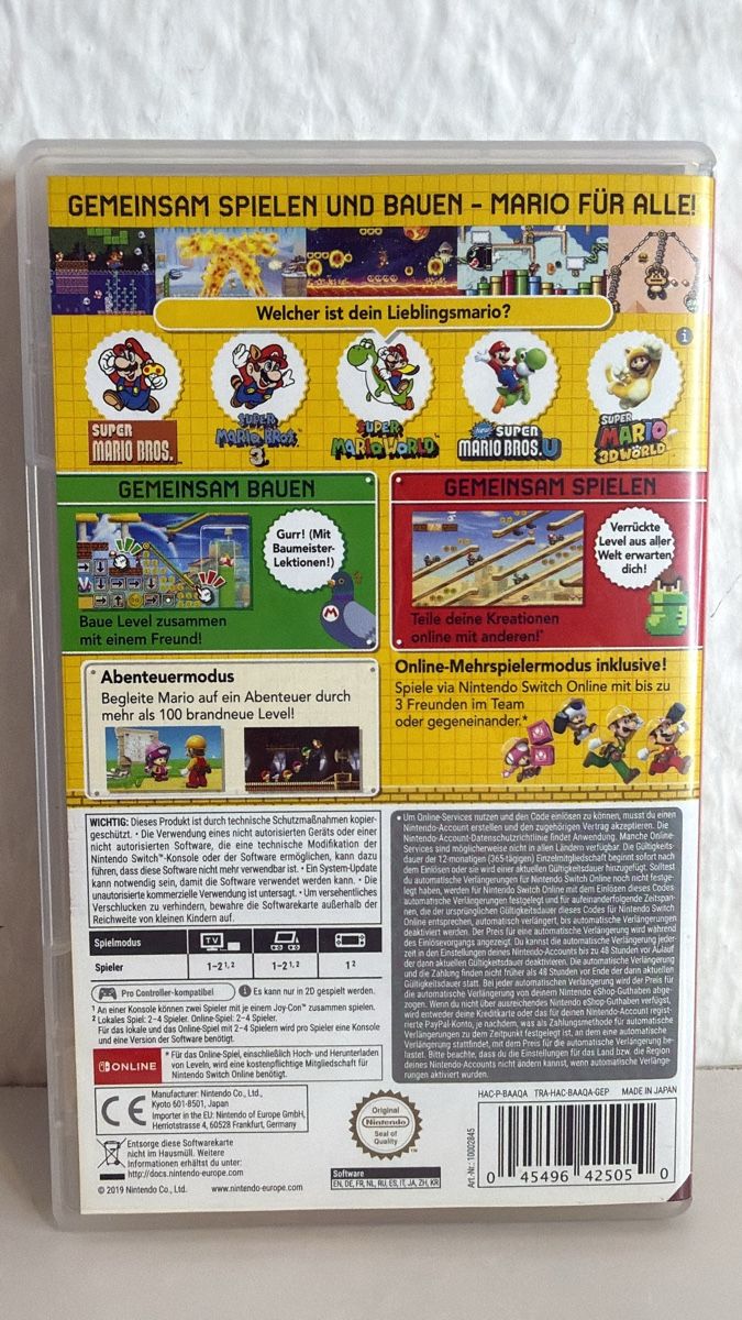 Nintendo Spiele: Super Mario Maker 2 - Nintendo Switch – Gebraucht aus Ehrendingen von bubulence 1