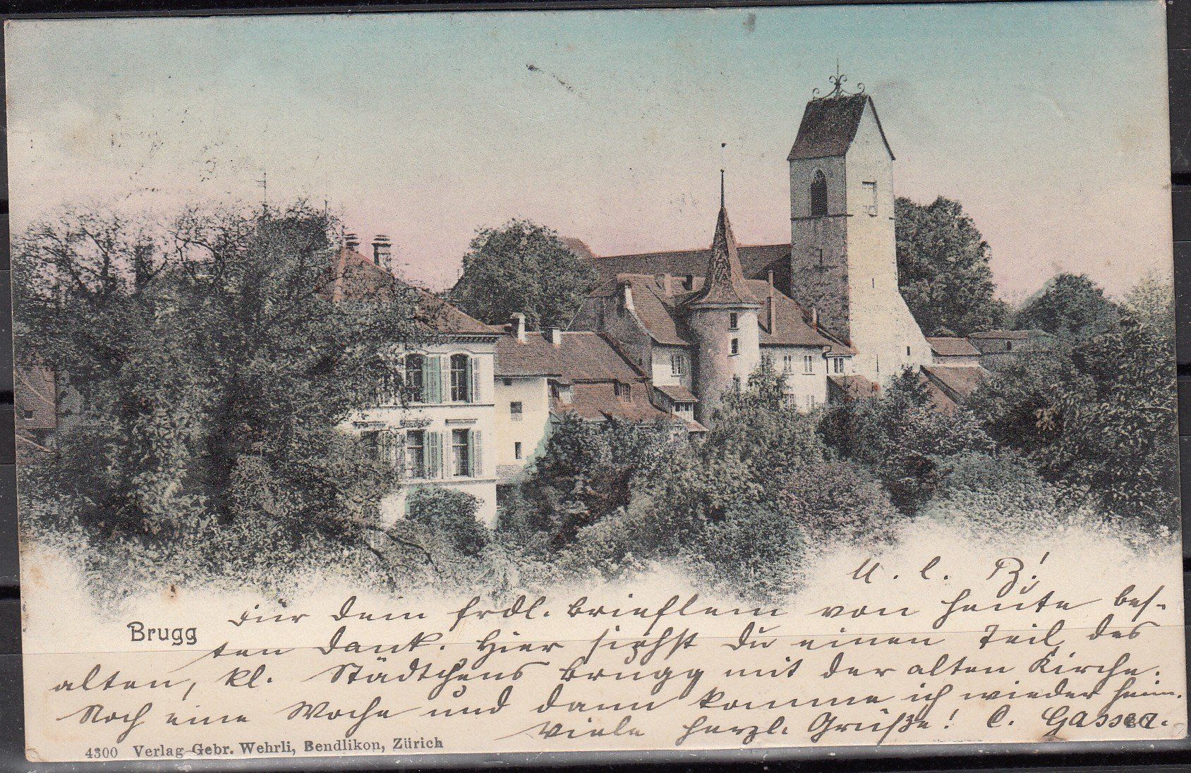 Cartoline postali: Ak Brugg 1904 AG – Usato da Herrliberg venduto da Lfrifda