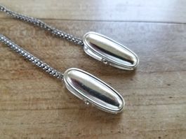 Serviettenkette mit Clip silberfarben WMF