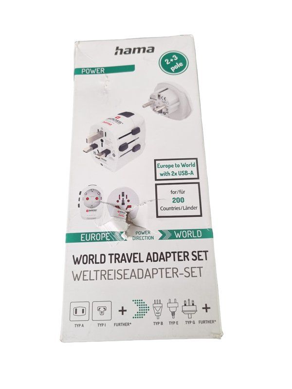 Hama Unità & Adattatore: HAMA World Travel Adapter Set – Nuovo (secondo la descrizione) da Wangen b. Olten venduto da Restwert_Wangen