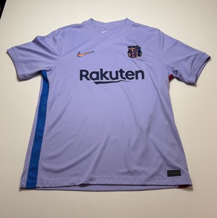 Fussballtrikot FC Barcelona Nike lila neuwertig 21/22