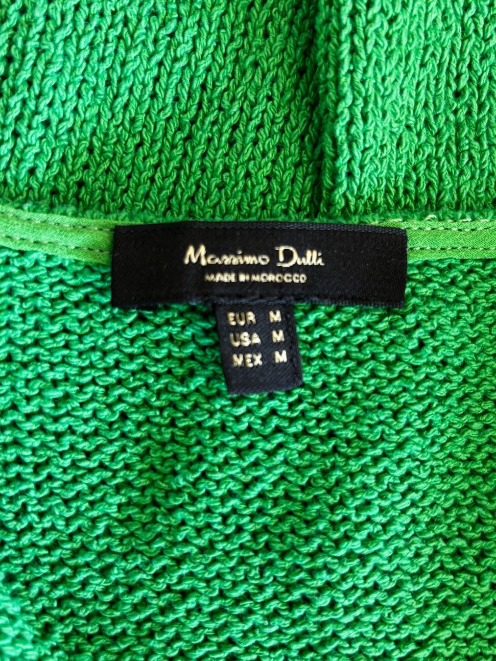 Massimo Dutti Top: MASSIMO DUTTI grünes Top aus Baumwollstrick Gr. M – Usato da Zürich venduto da missmodernage 4