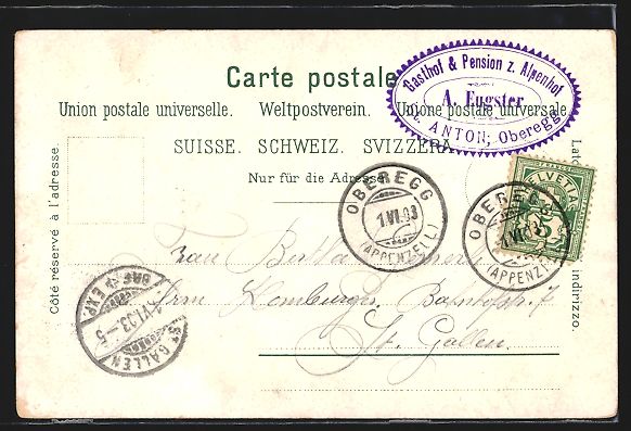 Ansichtskarten: St. Anton, Pension St. Anton, Kapelle, T – Gebraucht aus Berlin von bartko-reher 1