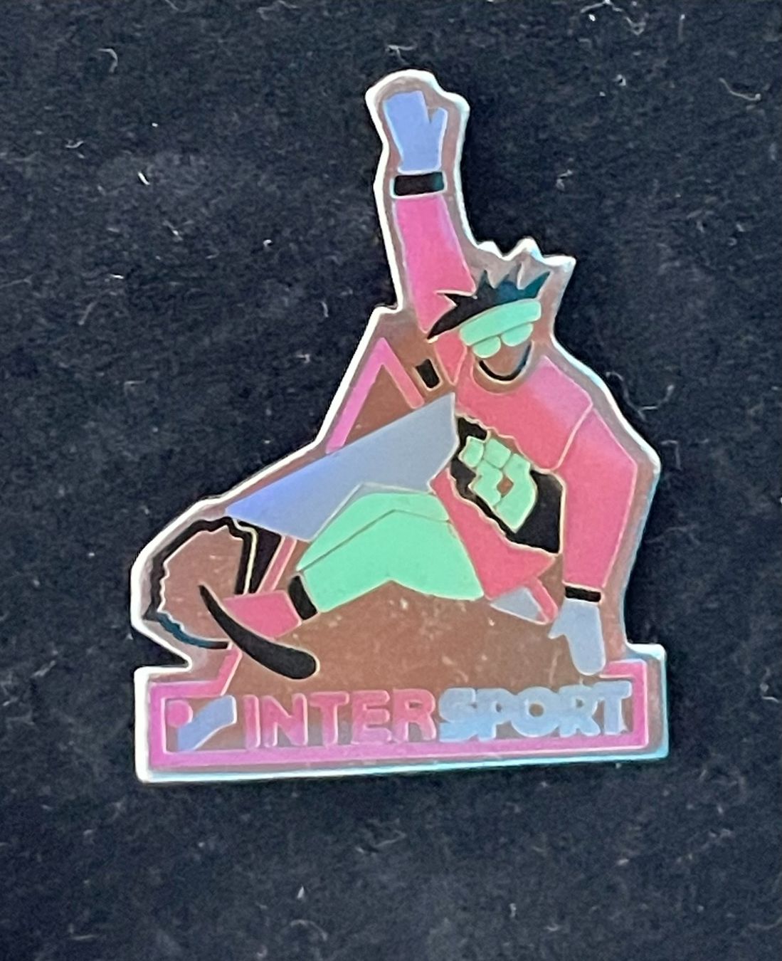 Plaketten & Abzeichen: Intersport-Pin Snowboard - 90er – Neu und originalverpackt aus Zell ZH von johsu79