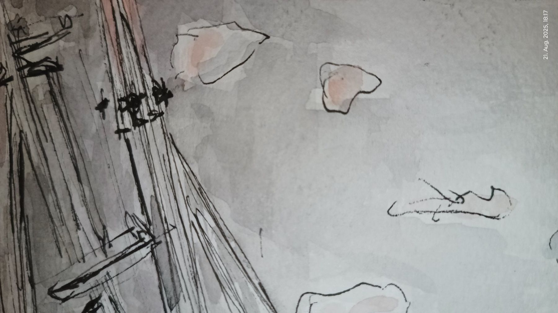 Dipinti: Studie "Fenster im Malstudio", Aquarell / Tusche – Usato da Basel venduto da ann_frw2 3