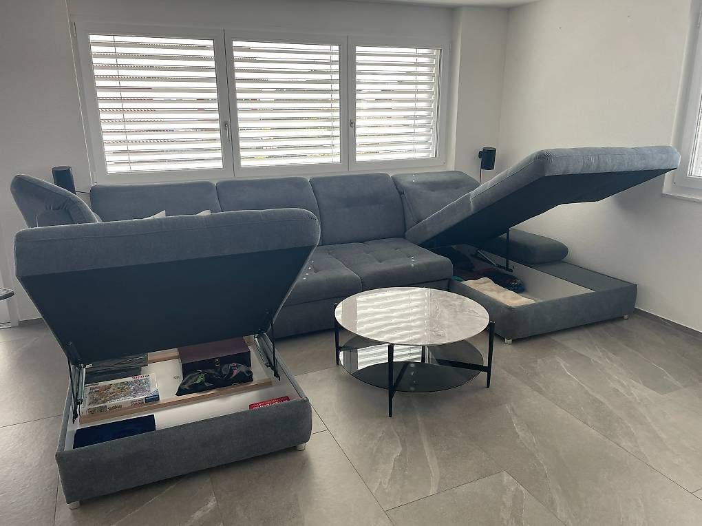 Sofas: Grosse Wohnlandschaft / Sofa mit Bettfunktion & Stauraum – Gebraucht aus Altnau von joe_57jc 1