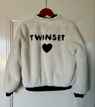 Twinset linght faux fur girl jacket, spring, 10A