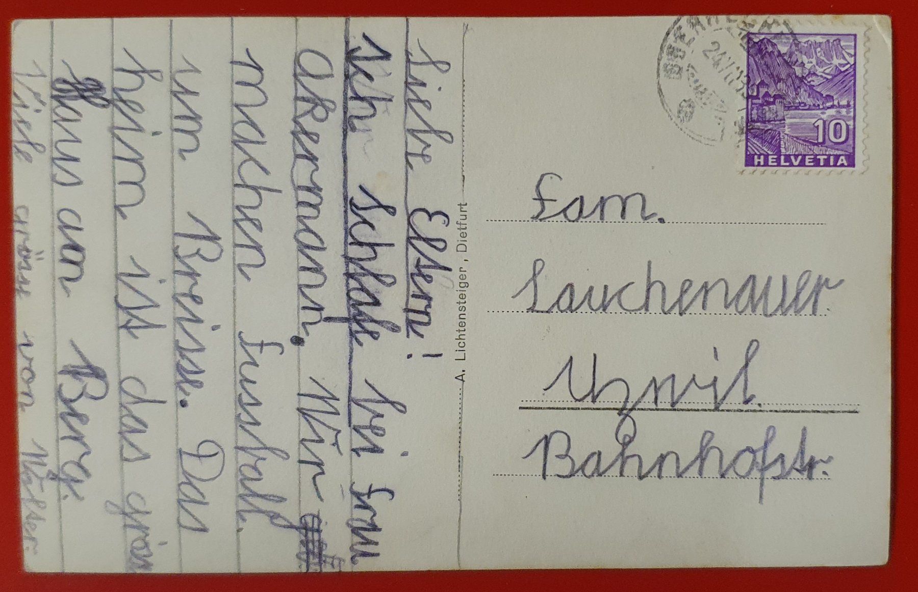 Ansichtskarten: Oberhelfenschwil - Ferienheim z. Sonnenberg – Gebraucht aus Kreuzlingen von Rschweiz1 1