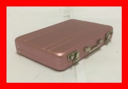 Mini Aktenkoffer für Visitenkarten ROSA Suitcase Büro Office