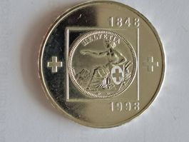 20 Fr. Gedenkmünze 1998 150 J Bundes.