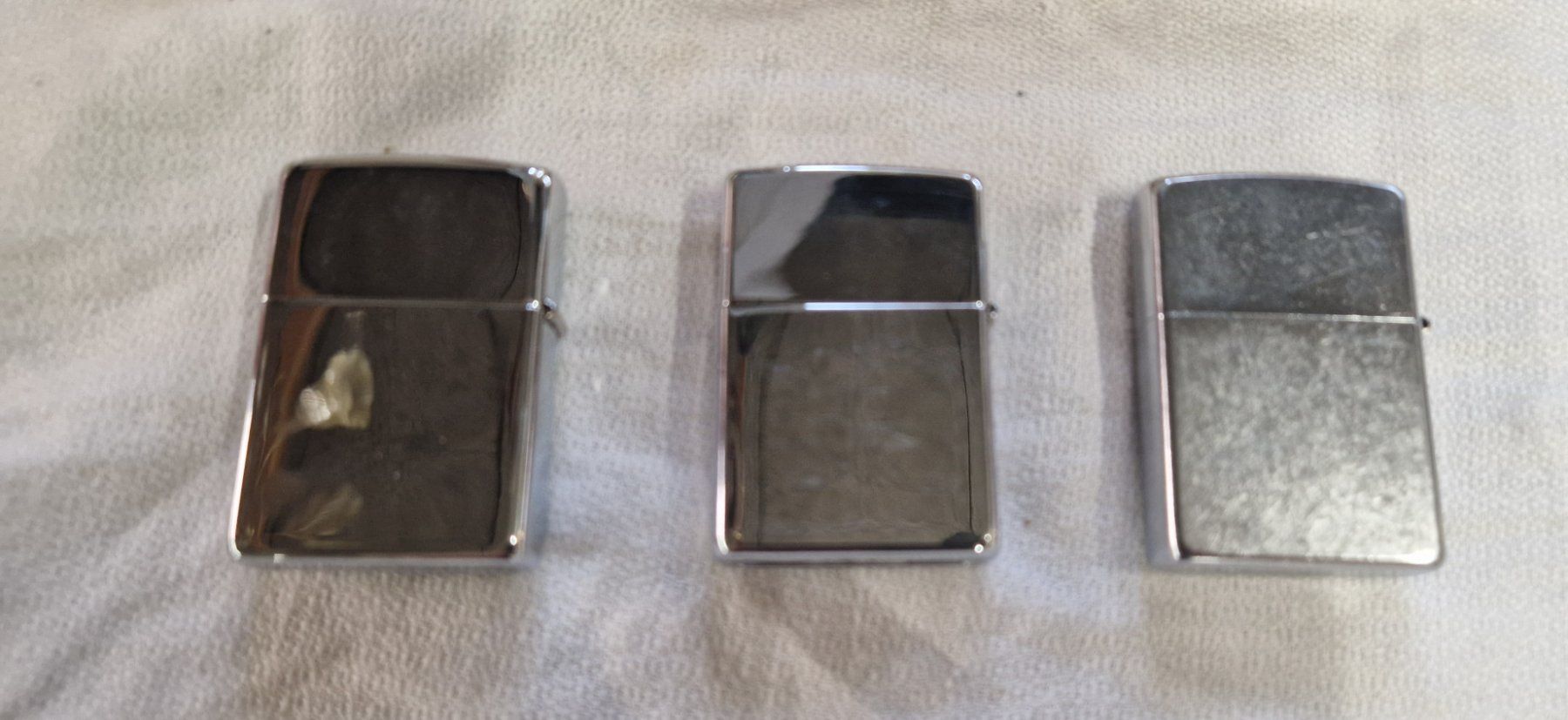 Zippo Feuerzeuge: 3 ZIPPO IN EINER SCHATULE – Gebraucht aus Bilten von Mic2022 4