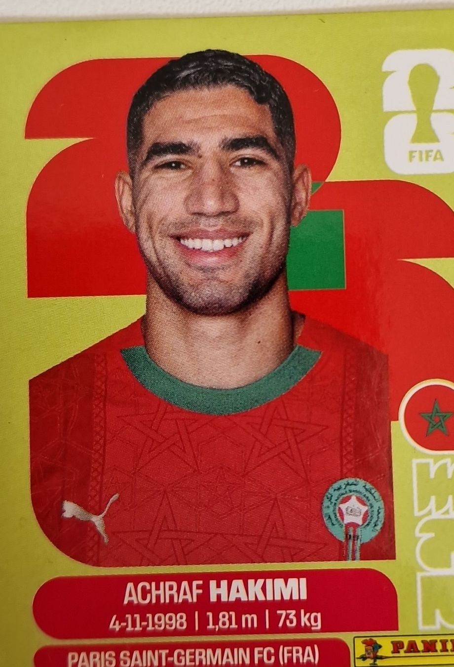 Panini Carte collezionabili: Achraf Hakimi (MAR 4) PANINI 2026 – Nuovo (secondo la descrizione) da Le Sentier venduto da cat_6px5