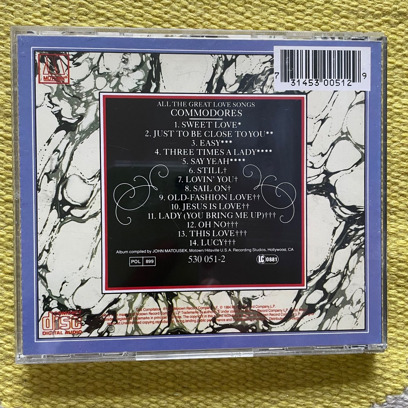 CD: COMMODORES-ALL THE GREAT LOVE SONGS – Usato da Rorschacherberg venduto da CD-Roli 1