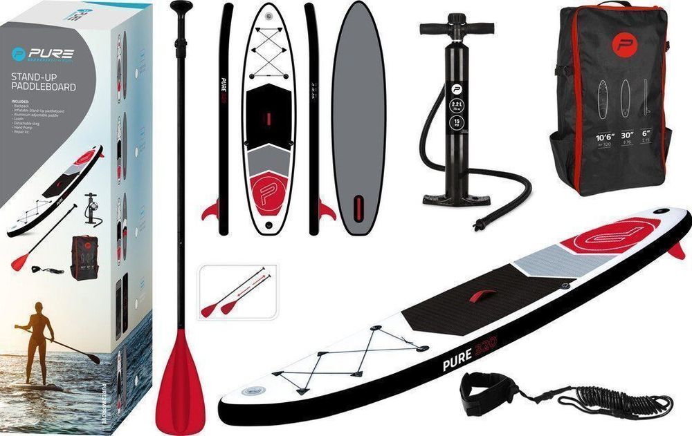 Pure2improve StandUp Paddle Board 4Fun Basic 320 (weiss/rot Kaufen