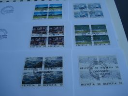 Dauermarke Gemälde, 1998, FDC Einzel + 4erblock, 7 Belege