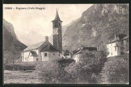 Bignasco, Phototypie, gelaufen 1921