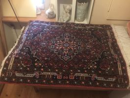 schöner Orientteppich Hamadan- Handgeknüpft