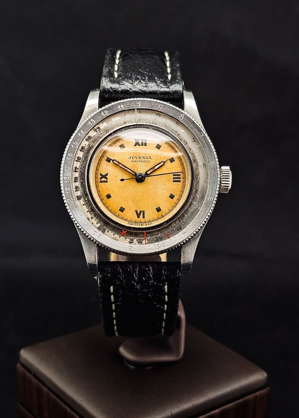 Juvenia Orologi: Seltene JUVENIA ARITHMO Vintage-Herrenuhr – Usato da Lugano venduto da R.Riccardo
