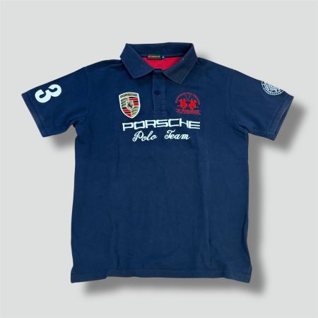 La Martina Porsche navy blue polo shirt ralph lauren vintage