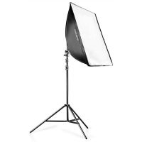 2x Walimex Daylight 250 Set, Softbox 40x60, inkl. Stativ