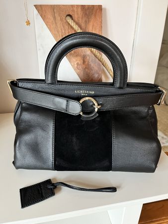 Liebeskind Berlin Handtasche schwarz Leder Wildleder - neu