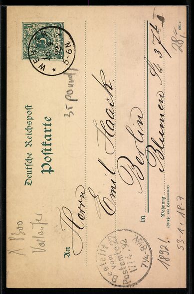 Cancelleria postale: Vorläufer-Künstler-Vorläufer-AK sign. – Usato da Berlin venduto da bartko-reher 1