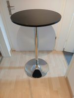 Stehtisch schwarz rund Chromfuss guter Zustand 60cm