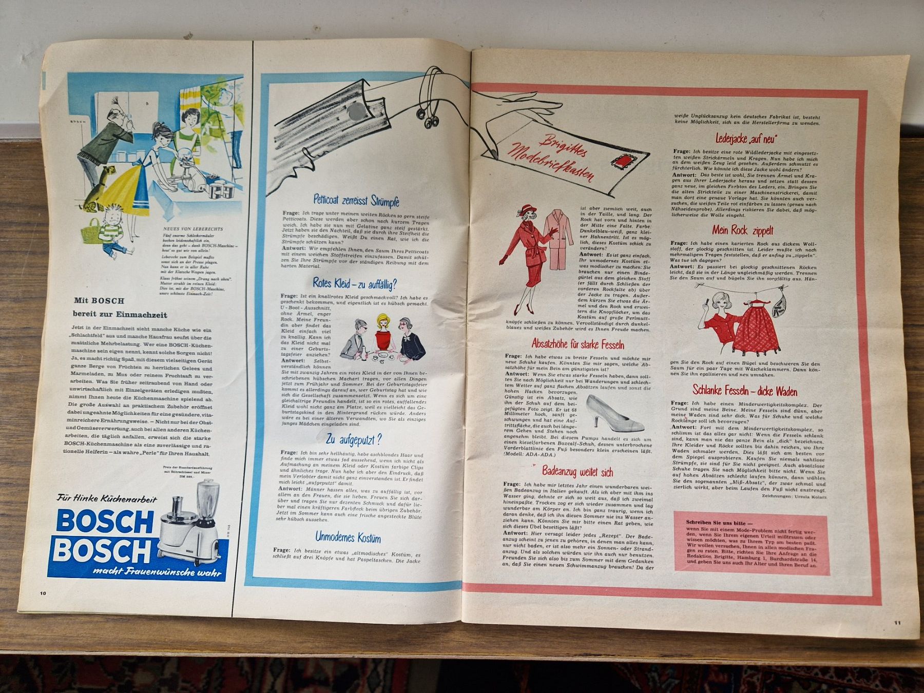 Riviste & Magazine: Modeheft Brigitte 1958 – Usato da Mörschwil venduto da wunderkiste44 5