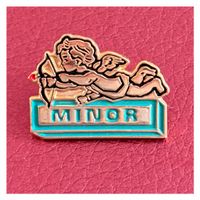  Vintage-Pin - Minor Schoggi Engel