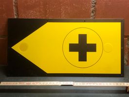 Schweizer Armee Wegweiser Sanität Jalon Spital Arzt Militär