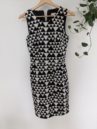 J.Crew Kleid, schwarz weiss, Gr. 34