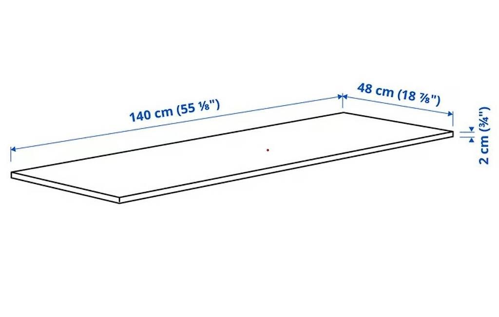 Spiele: MITTZON Table top, white, 140x48 cm – Gebraucht aus Cham von fin_58ll 2