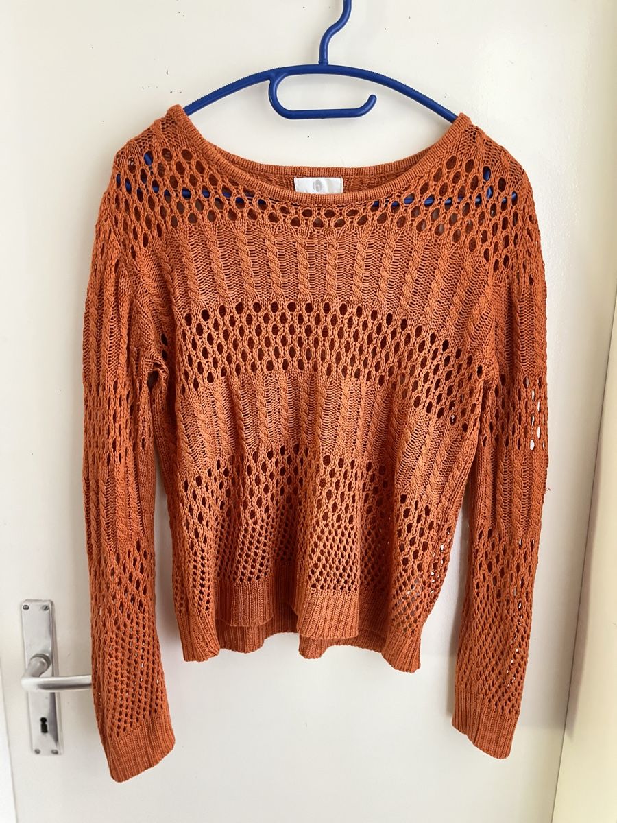 Maglioni & Felpe: Trendiger Sommer Strickpullover in Orange - Grösse M – Usato da Schübelbach venduto da lan_2rdc 2