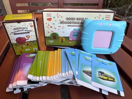 Lernspielzeug für Kinder, Kartenset mit Lesegerät, wie neu!