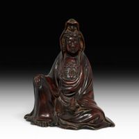 Alte Japan Kannon Bronze Figur – Signiert Seiko – 19. Jhdt.