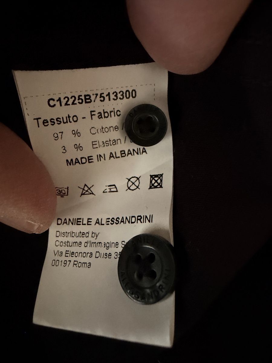 Camicie: Camicia Uomo GREY DANIELE ALESSANDRINI nera taglia 42 – Usato da Lugano venduto da can_xdd8 6