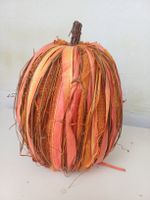 neu: Deko Kürbis Orange Herbstdeko 
