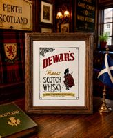 Petit miroir DEWAR'S Finest Scotch Whisky vintage 1970s