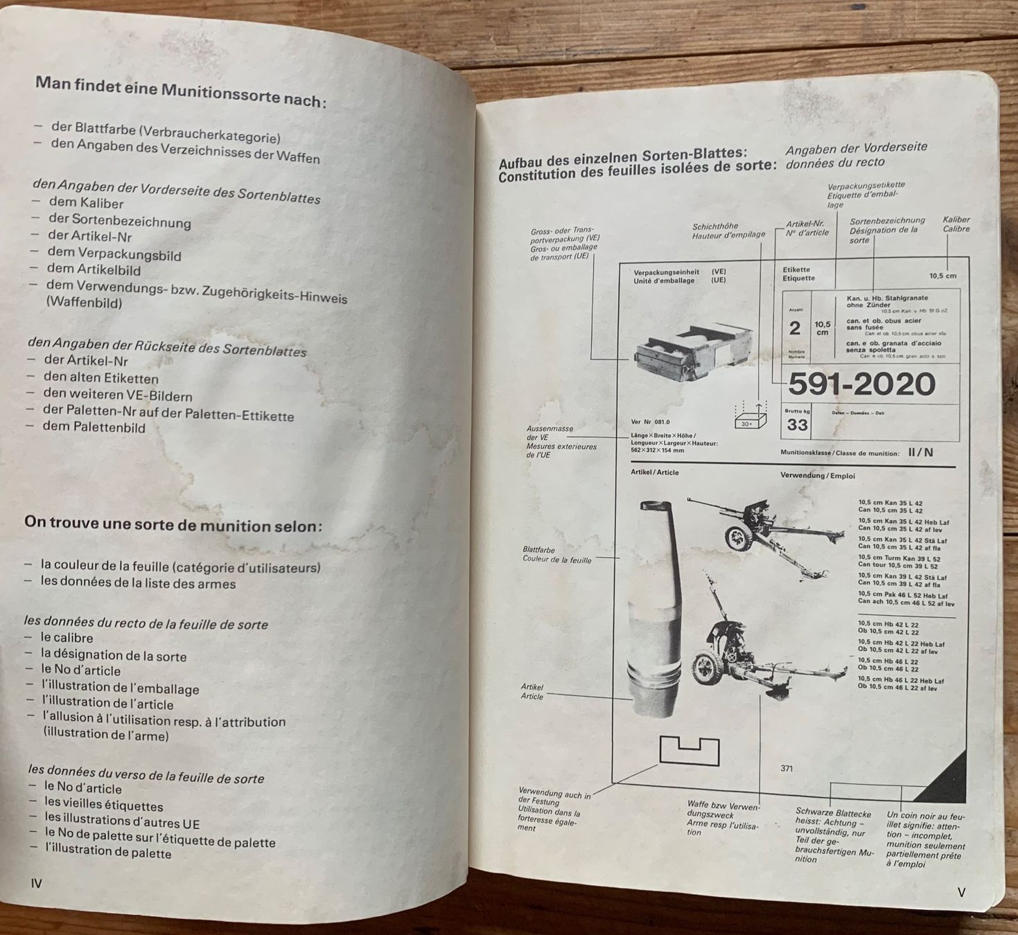Libri: Dokumentation 63.132 df Angaben über Kriegsmunition – Usato da Goldingen venduto da Bergler012 4