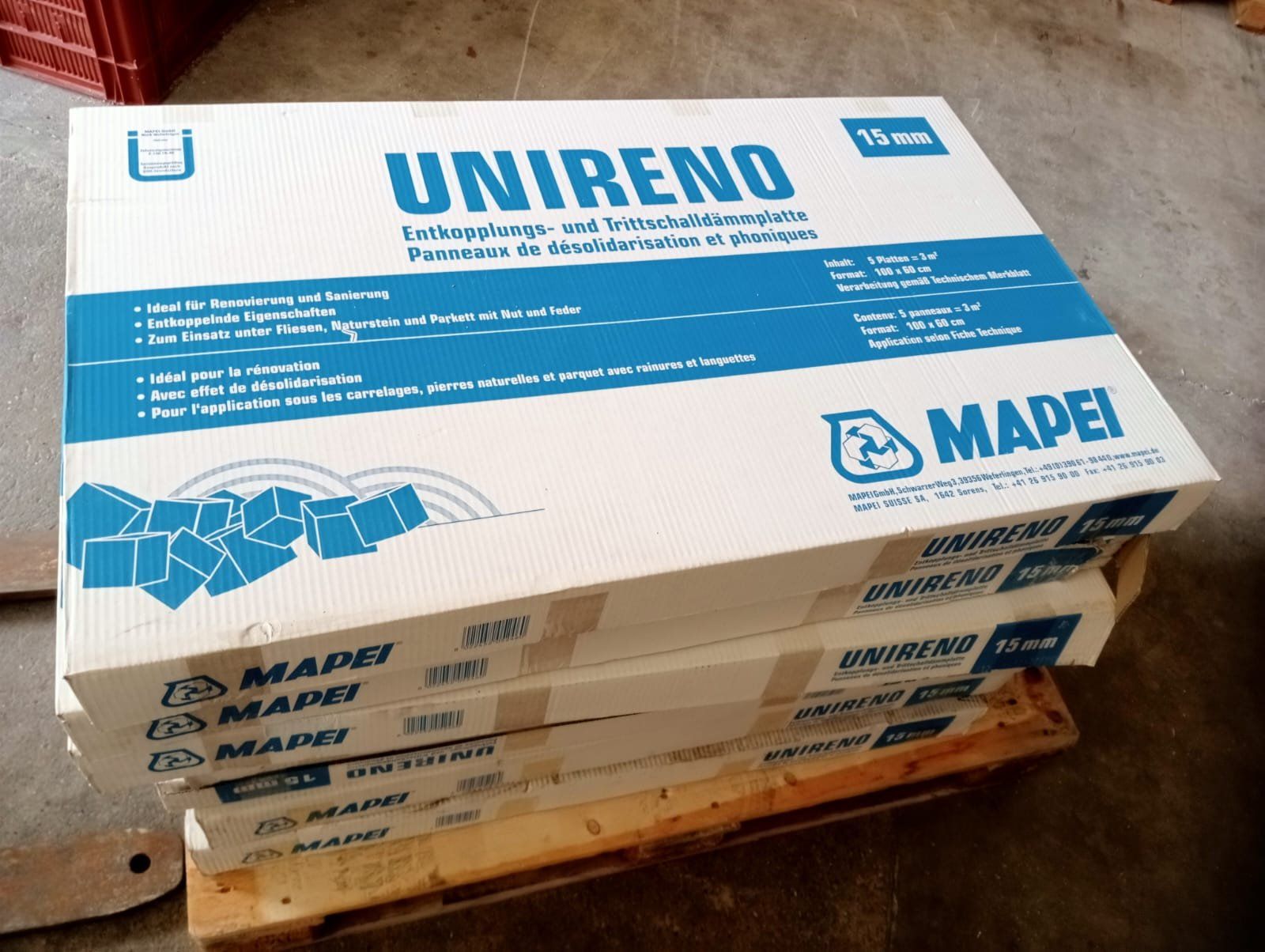 Rivestimenti per pavimenti: Entkopplungs- und Trittschalldämmplatte – Nuovo e nell'imballaggio originale da Humlikon venduto da Frango02 1