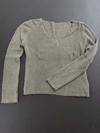 Strickpullover militärgrün, Gr. XS