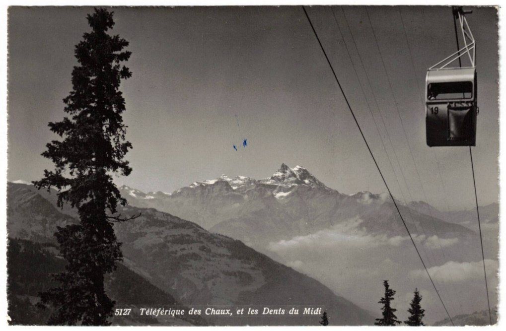Cartoline postali: Gryon - Gondelbahn Barboleusaz--Les Chaux – Usato da Binningen venduto da Mountainrider