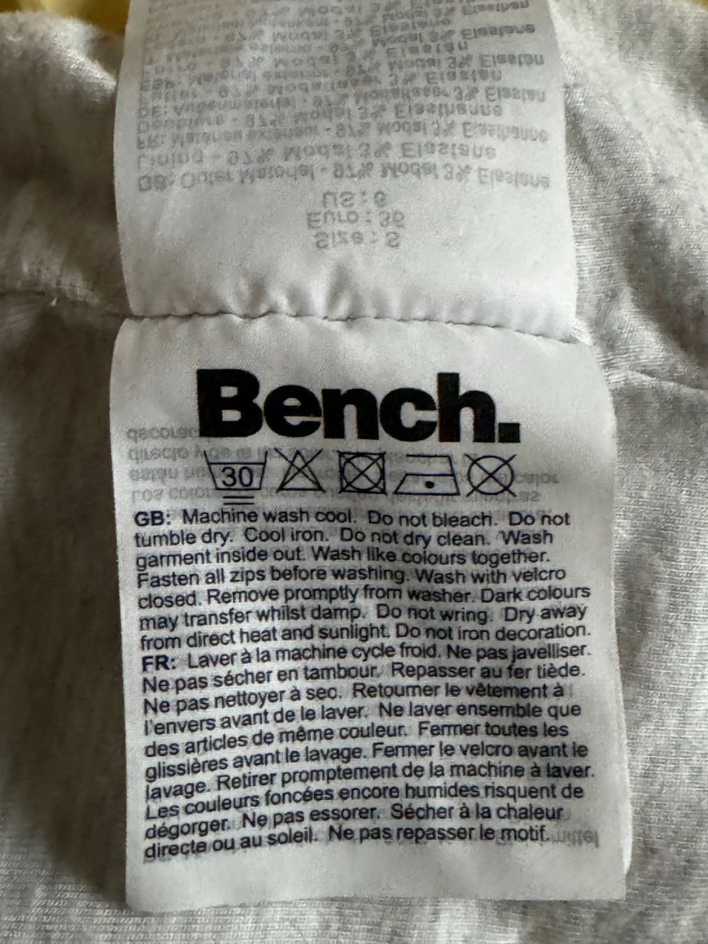 Bench Gonne: BENCH Minirock hellgrau weiches Material Modal Gr. S – Usato da Unterseen venduto da bongmarley 9